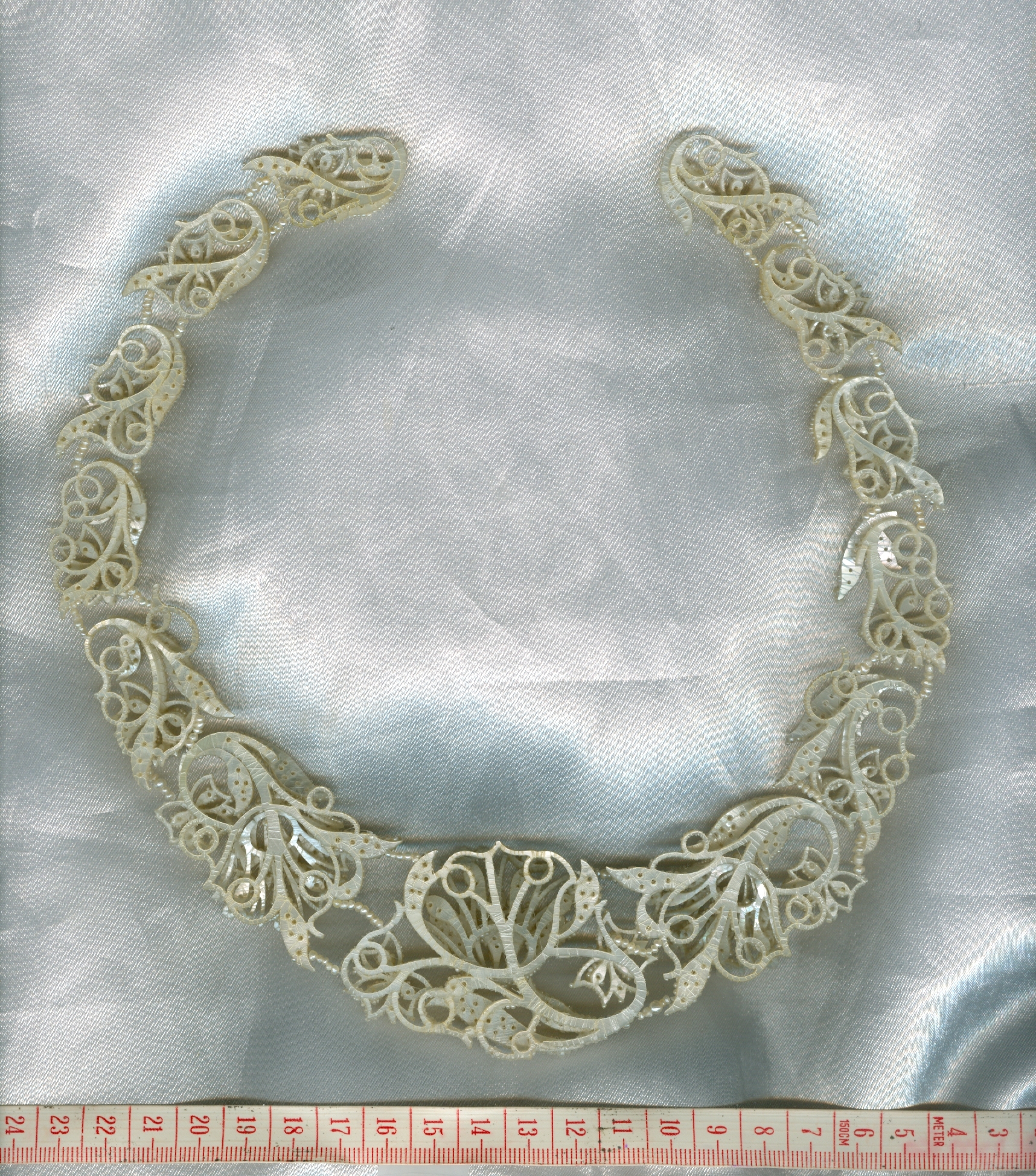 Georgian woven natural seed pearl parure necklace pendant brooches pre Victorian (image 49 of 50)
